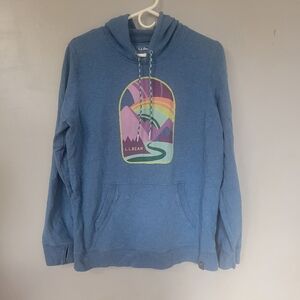 L.L. Bean Blue Hooded Sweatshirt
